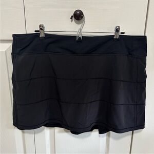 Lululemon Pace Rival Skirt (Tall) *4-way Stretch 15" in Black Size 18 EUC